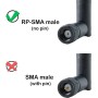GTIWUNG 5 Piezas 2.4GHz 5GHz Dual Band WiFi RP-SMA Antena, Antena WiFi Doble Banda RP-SMA Macho para Enrutador WiFi Inalámbrico