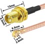 GTIWUNG 5 Piezas 2.4GHz 5GHz Dual Band WiFi RP-SMA Antena, Antena WiFi Doble Banda RP-SMA Macho para Enrutador WiFi Inalámbrico