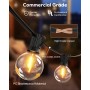 Dotrvmp Guirnalda Luces Exterior 15M G40 Guirnaldas Luminosas de Exterior LED Extensible Cadena de Luces IP45 Impermeable con