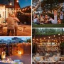 Dotrvmp Guirnalda Luces Exterior 15M G40 Guirnaldas Luminosas de Exterior LED Extensible Cadena de Luces IP45 Impermeable con