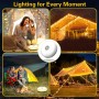 Vautvis Cadena De Luces Para Camping, 10M Guirnaldas Camping Retráctil, Luz De Campamento, 8 Modos De Iluminación, Impermeable