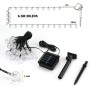 BrizLabs Guirnaldas Luces Exterior Solares, 6.5M 30 LED Cadena de Luces Solar Impermeable 8 Modos Iluminación para Interiores y