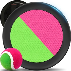Retoo Juego de Bolas de Atrapar, Paletas y Bola de Velcro Juego de Catch-Ball, Juegos de Playa para Niños, Bolas de Lanzamiento