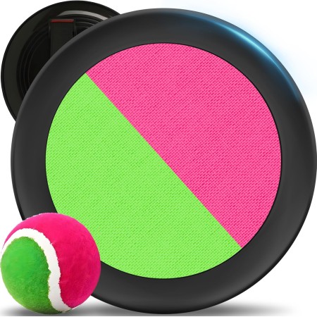 Retoo Juego de Bolas de Atrapar, Paletas y Bola de Velcro Juego de Catch-Ball, Juegos de Playa para Niños, Bolas de Lanzamiento