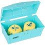 Tesoro hundido - Juego de piscina con dados de espuma y piezas de tesoro. ¡Encuentra el tesoro y supera los desafíos! Juguete de