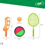 ColorBaby CB Toys 49543 - Juguetes Playa Set Multijuegos Niños, Incluye 2 Raquetas bádminton, 2 Volantes, 2 lanzadores, 2