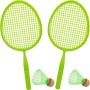 ColorBaby CB Toys 49543 - Juguetes Playa Set Multijuegos Niños, Incluye 2 Raquetas bádminton, 2 Volantes, 2 lanzadores, 2