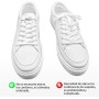Shecret 2 Pairs Elastic Shoelaces without Knot, Elastic Shoelaces Sports Shoes with Metal Buckle, Universal Laces for Children