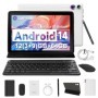 Tableta A10L de 10 pulgadas, Android 14, 12GB de RAM, 64GB de ROM, 1TB