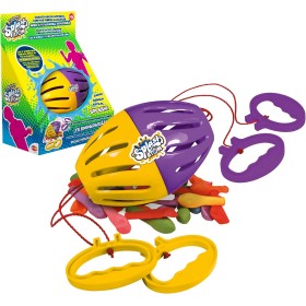 Bizak Splash Atom, Juego de Agua para 2 Jugadores, Incluye 36 Globos Reemplazables, Juego Activo al Aire Libre, Niños y Niñas +6