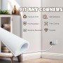 Canaleta de Cables Autoadhesiva,1m Tapa Cables Pared Blanco Semicircular,Cubre Cables Pared Canaleta Adhesiva para Cables para