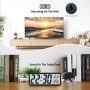 Sukeen Reloj de pared digital que funciona con pilas, reloj de pared digital con dígitos grandes, temperatura, 12/24 horas,