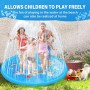 LOVICVKEM Splash Pad Ronda,Tapete de Juegos de Agua 170CM Almohadilla de Aspersor de Juego,Verano Juguete Acuático para