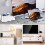 QOUBNIC Caja de Gestión de Cables con Tapa de Bambú, Caja Organizadora Cables Esconder Cables Caja Cables para Ocultar y
