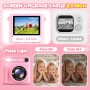 LUVTOY Instant Children's Photo Camera, 2.4 Inch Instant Camera Children with 32 GB Card and Printing Paper, 1080P Children's