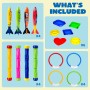 JOYIN Juguetes de Buceo 18 Piezas Juegos de Agua Verano Piscina Juguetes para Nadar bajo el Agua Conjunto Juguetes de