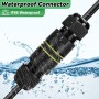 6 Piezas Conector Impermeable IP68, Empalmes Cables Electricos Estancos, Caja de Conectores, Conector de Cable Exterior para