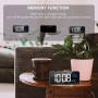 LATEC Reloj Despertador Digital, LED Pantalla Reloj Alarma Inteligente con Temperatura, Puerto de Carga USB, 12/24 Horas, 4