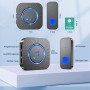 SURFOU Timbre Inalámbrico Exterior Interior Impermeable, Campainha Sem Fios Exterior con 2 Receptores, Kit Wireless Doorbell
