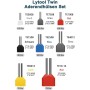 Asyduey Kit de Férulas de Alambre Doble de 750 Piezas, Férulas de Terminal de Cable, Conector de Engarzado, Férulas Gemelas, Kit