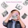 HiMont Kids Instant Photo Camera with Printing Paper and 32G 20MP SD Card, Kids Photo Camera with Colored Pens, Gift for 3-14