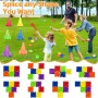 ZHHGOO 40 Piezas Juegos Exterior Niños, Juegos De Lanzamiento para Fiestas, Juego Niño 2 3 4 5 6 Años, Juegos De Lanzamiento De