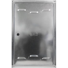 PIKAPPA 1105 Puerta galvanizada para contador gas, con cerradura y llave cuadrada. Dimensiones 350x450 mm