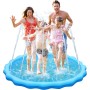 LOVICVKEM Splash Pad Ronda, Tapete de Juegos de Agua 170CM Almohadilla de Aspersor de Juego, Verano Juguete Acuático para Niños,