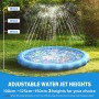 LOVICVKEM Splash Pad Ronda, Tapete de Juegos de Agua 170CM Almohadilla de Aspersor de Juego, Verano Juguete Acuático para Niños,
