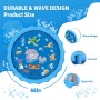 LOVICVKEM Splash Pad Ronda, Tapete de Juegos de Agua 170CM Almohadilla de Aspersor de Juego, Verano Juguete Acuático para Niños,