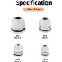 Juego de 40 prensaestopas M12 M16 M20 M25, IP68 impermeables, prensaestopas de relleno, conectores de cable de nailon de