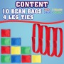 KreativeKraft Juegos Infantiles Juegos Exterior Niños Familia Adultos para Fiesta Cumpleaños Jardin Aire Libre Sacos para