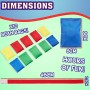 KreativeKraft Juegos Infantiles Juegos Exterior Niños Familia Adultos para Fiesta Cumpleaños Jardin Aire Libre Sacos para