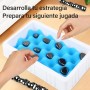 BIORYC ® Juego de Mesa Ajedrez Magnético Negro (20 imanes) + Bolsa de Tela + Varillas + Enlaces + Tablero de Esponja | Juegos