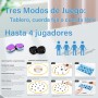 BIORYC ® Juego de Mesa Ajedrez Magnético Negro (20 imanes) + Bolsa de Tela + Varillas + Enlaces + Tablero de Esponja | Juegos