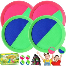 ZMLM Toss Catch Ball Juego de Juguetes: Niños al Aire Libre Juguete de Playa Juego de Bolas de Lanzamiento para jardín, Césped