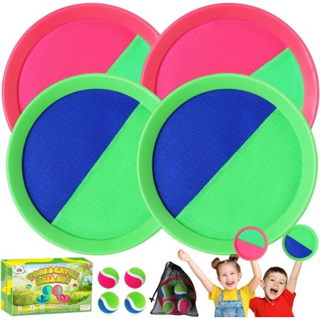 ZMLM Toss Catch Ball Juego de Juguetes: Niños al Aire Libre Juguete de Playa Juego de Bolas de Lanzamiento para jardín, Césped