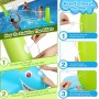 Jojoin Voleibol de Piscina de Verano - Juego de Voleibol Inflable Incluyen Redes de Voleibol y Aros de Baloncesto Apto para