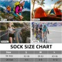 BUDERMMY High Socks Men 6-8, 9-12, Men's High Sports Socks Cotton Breathable Anti-Blister Running Socks