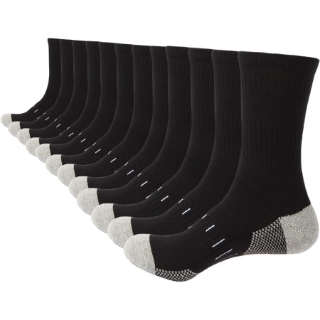 BUDERMMY High Socks Men 6-8, 9-12, Men's High Sports Socks Cotton Breathable Anti-Blister Running Socks