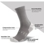 BUDERMMY High Socks Men 6-8, 9-12, Men's High Sports Socks Cotton Breathable Anti-Blister Running Socks