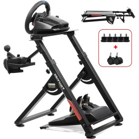 GTPLAYER Soporte Volante Plegable Simulador de Conducci Cockpit Simracing Volante G29 G25 G27 G920 NO Incluye Pedales de Cambio