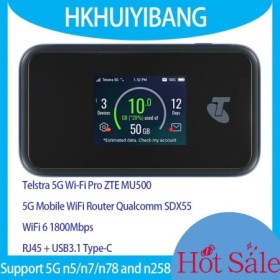ZTE MU500 Telstra 5G Wi-Fi Pro WiFi6 punto de acceso móvil 5G mmWave y