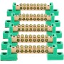 HOMOCONO - Juego De Bloques De Terminales De Rendimiento Duradero 5 Piezas Bloques De Terminales De Latón Conector De Cable Y