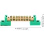 HOMOCONO - Juego De Bloques De Terminales De Rendimiento Duradero 5 Piezas Bloques De Terminales De Latón Conector De Cable Y
