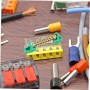 HOMOCONO - Juego De Bloques De Terminales De Rendimiento Duradero 5 Piezas Bloques De Terminales De Latón Conector De Cable Y