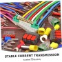 HOMOCONO - Juego De Bloques De Terminales De Rendimiento Duradero 5 Piezas Bloques De Terminales De Latón Conector De Cable Y