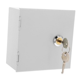 Gatuida Caja Eléctrica Exterior De Acero Inoxidable Caja De Conexiones De Metal Resistente Al Agua Con Cerradura Y Llaves Caja