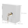 Gatuida Caja Eléctrica Exterior De Acero Inoxidable Caja De Conexiones De Metal Resistente Al Agua Con Cerradura Y Llaves Caja