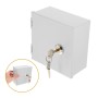 Gatuida Caja Eléctrica Exterior De Acero Inoxidable Caja De Conexiones De Metal Resistente Al Agua Con Cerradura Y Llaves Caja